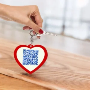 Best Valentines Gifts Customised QR Keychain- Scan to Read