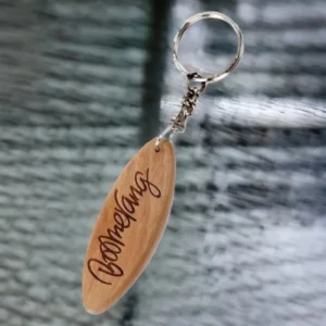 Custom Laser Engraved Wooden Key Chain