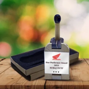 Elegant Personalised Wooden Pen Stand