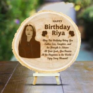 Elite Custom Wooden Engraved Frames for Birthday ( 16.51 x 17.78 cm)