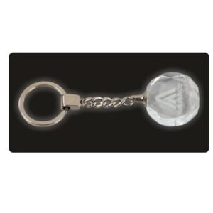 Laser Engraved Crystal Key Chain