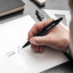Name Engraved Metal Lenovo Black Pen