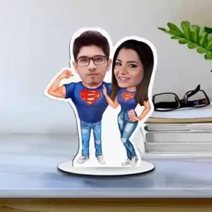 Personalised Caricature for SuperBoy & Girl Couple