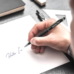 Personalized Classic Stylus Black Metal Pen