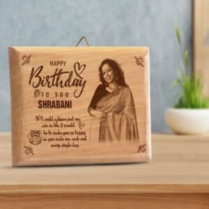 Birthday Gift for Wife Wooden Photo Frame 5x4