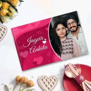 Custom Designed Couple Photo Book Album with Your Own Photography