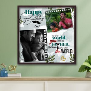 Personalised Photo Frame for Father Birthday (24'x24')