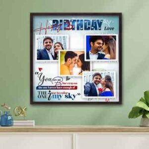 Personalised Photo Frame for Husband Birthday (24'x24')