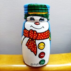 Glass Bottle Doll Painting 03 - by Mousumi Paul