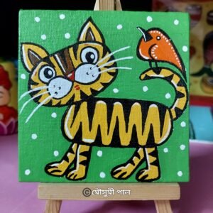 Mini Canvas Painting with Easel 01 - by Mousumi Paul